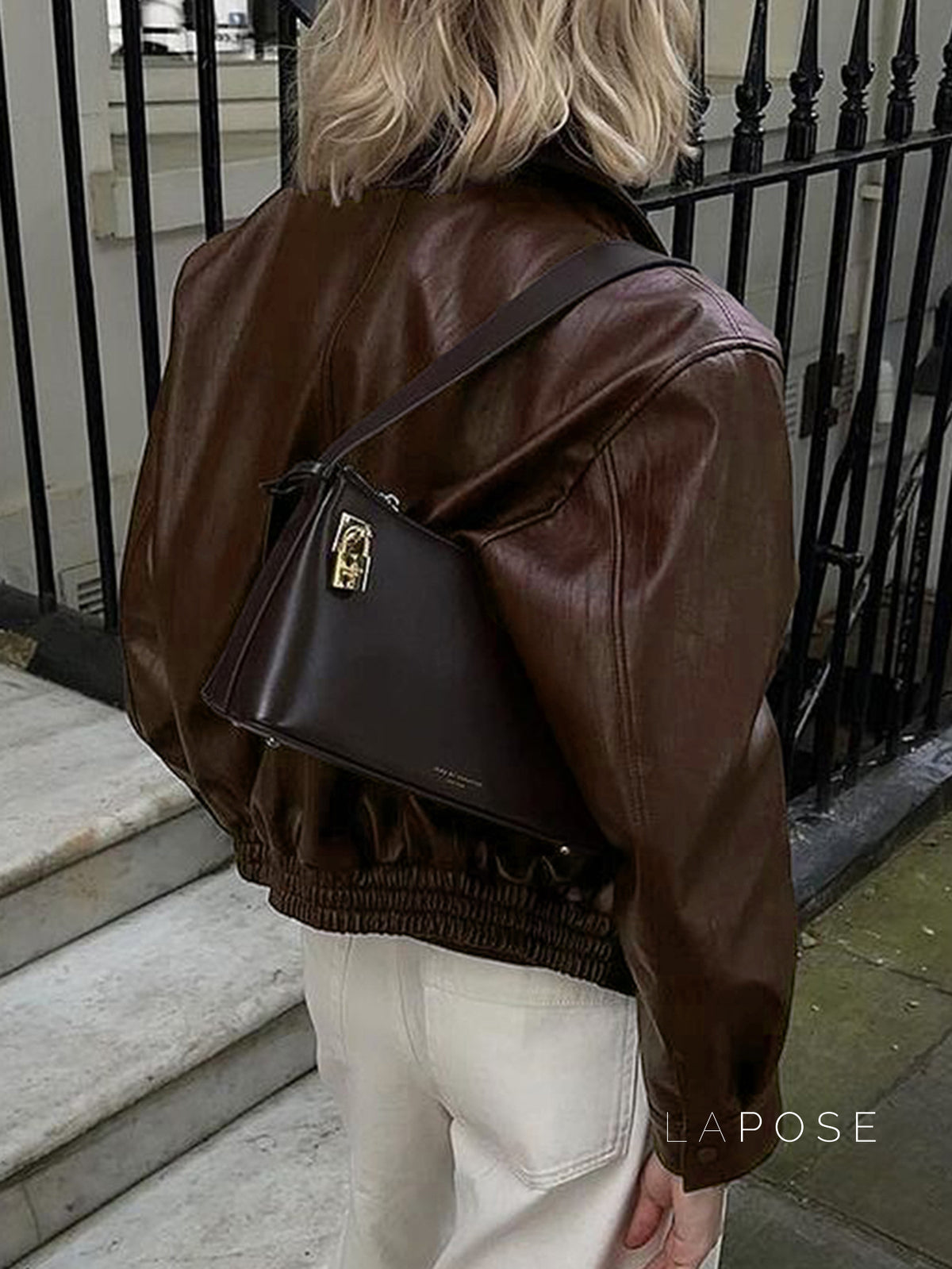 Adelina Zip-Front Faux Leather Jacket [0APZJAAJ]