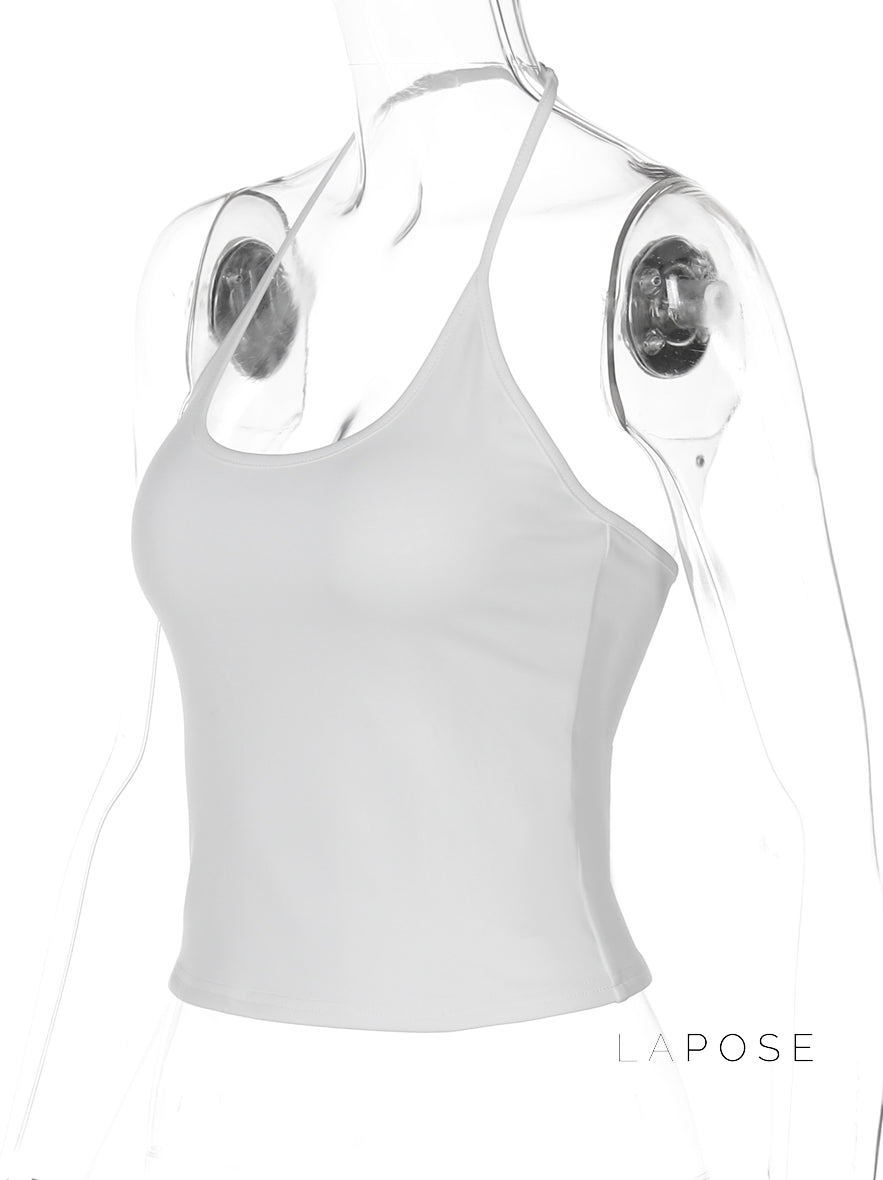 Aditi Halter Backless Crop Top [4PLL858W]