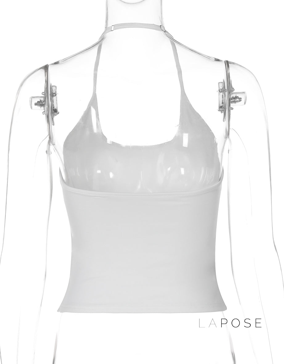 Aditi Halter Backless Crop Top [H7G6ZNQ8]