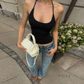 Aditi Halter Backless Crop Top [8VKIWO6E]