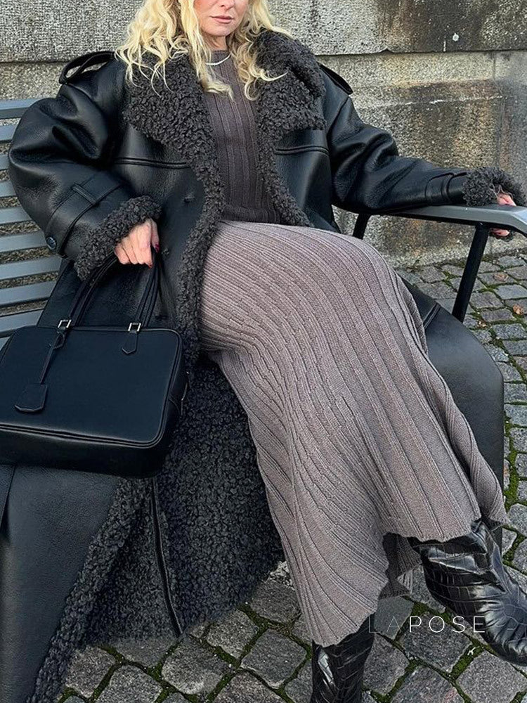 Aditri Faux Leather Tie Jacket [DK7UW7OD]