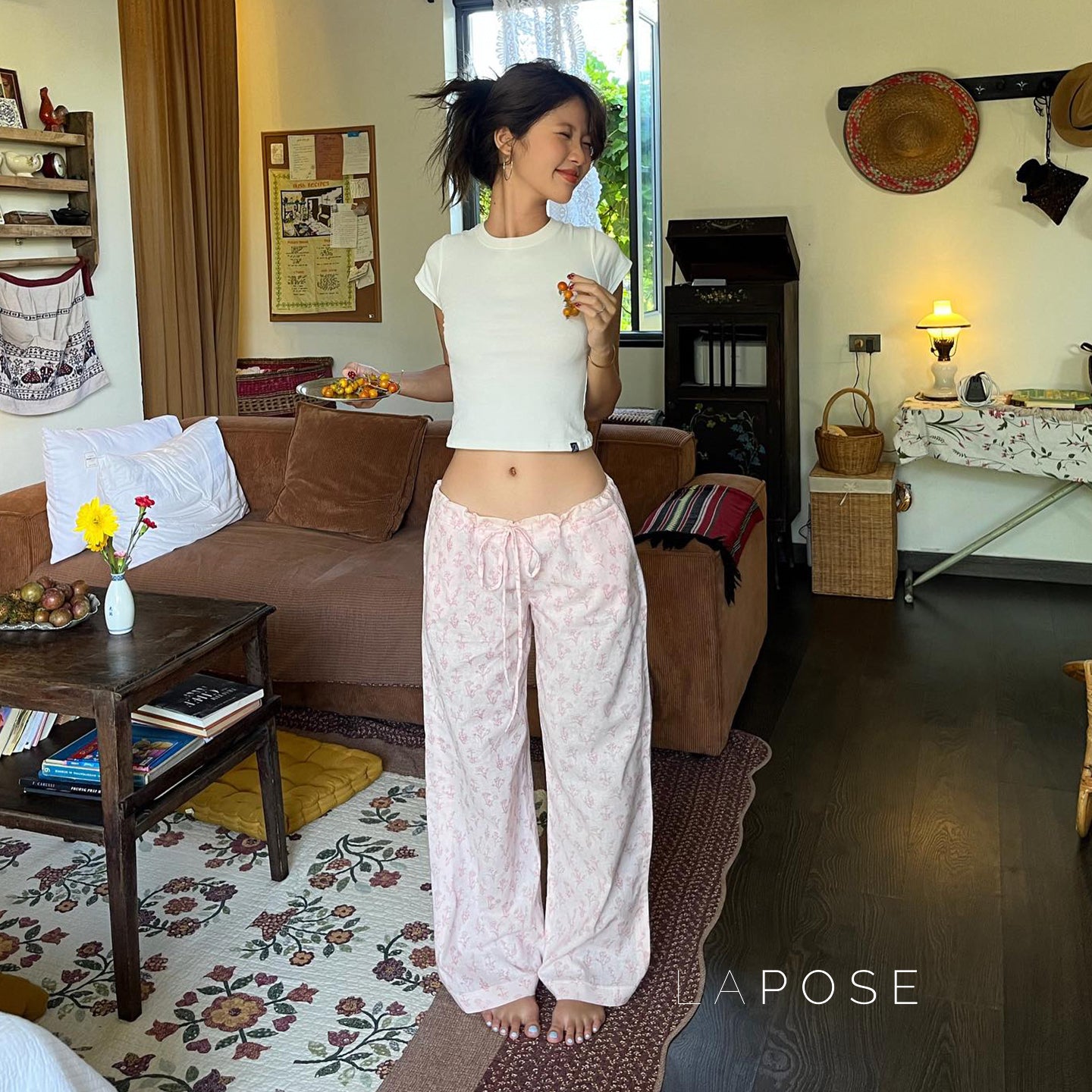 Aella Sweet Floral Lounge Pants
