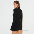 Afnan Twisted Bodycon Mini Dress [QMBAWNB5]