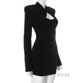 Afnan Twisted Bodycon Mini Dress [0LN7ZWBJ]