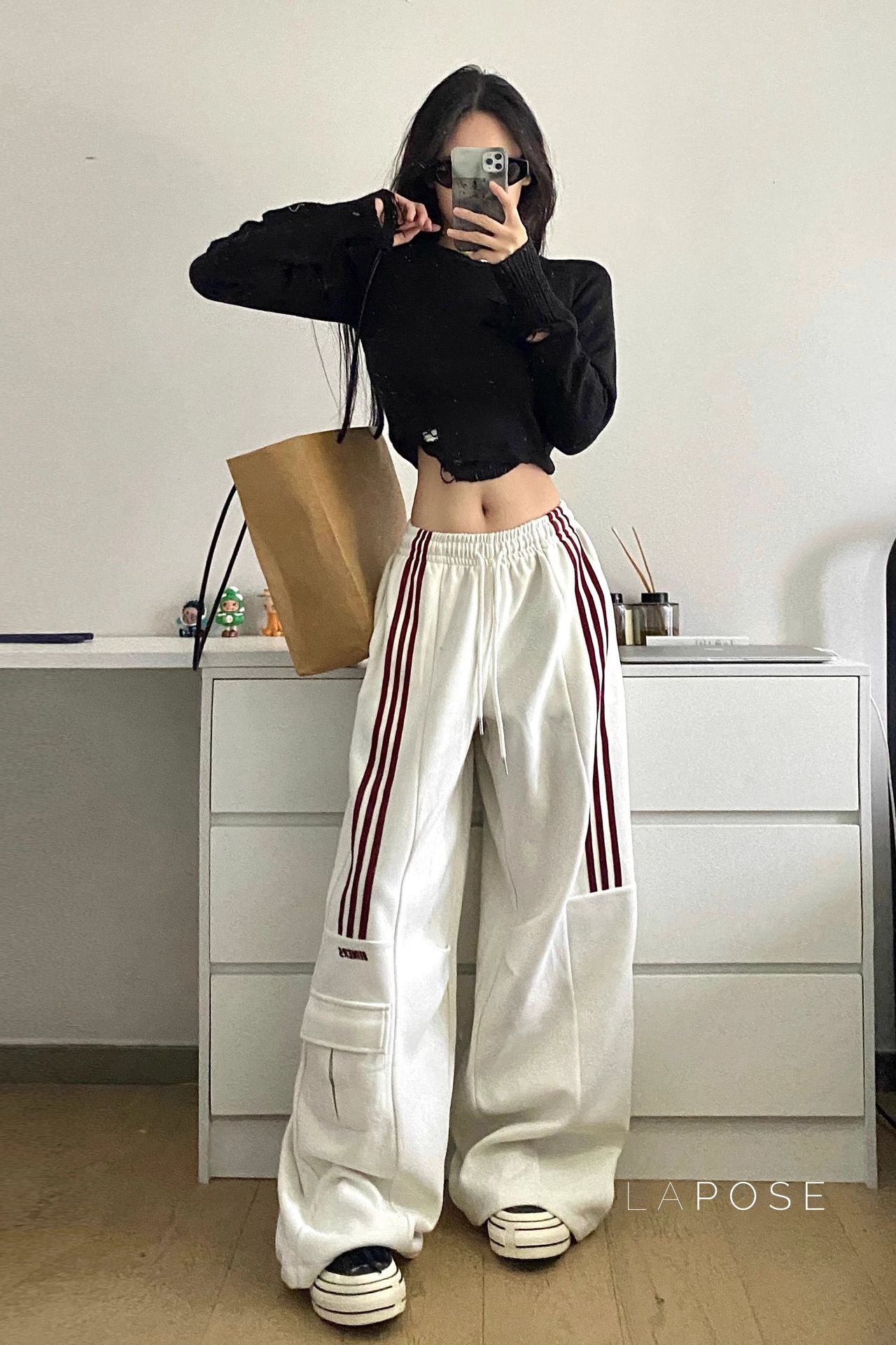 Aiden Cozy Straight-Leg Cargo Pants [V6ZV93FQ]