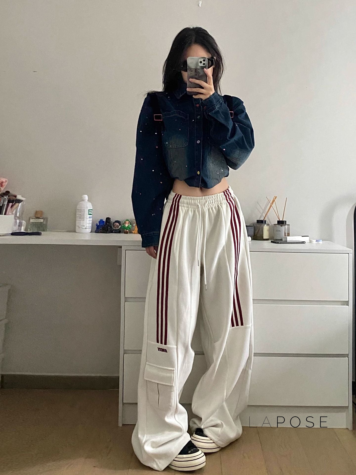 Aiden Cozy Straight-Leg Cargo Pants [4F9FSIQ4]