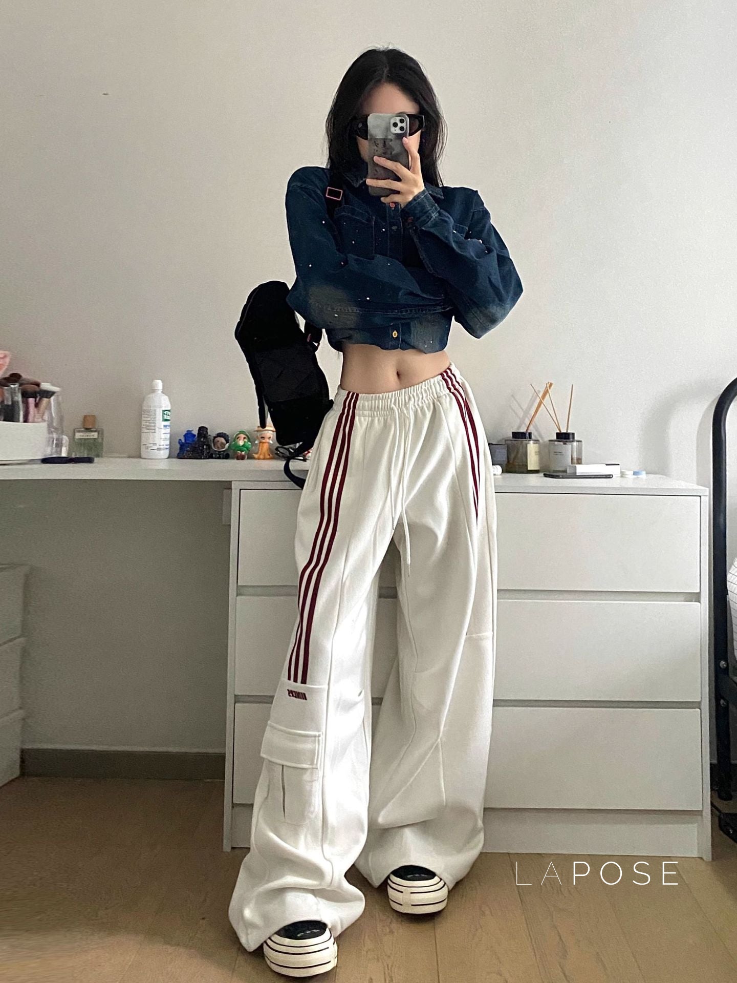 Aiden Cozy Straight-Leg Cargo Pants [66VS5AEZ]