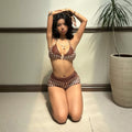LaPose - Ailany Gingham Polka Dot Bikini Set