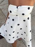 Ailen One Shoulder Polka Dot Dress [MT169QMN]