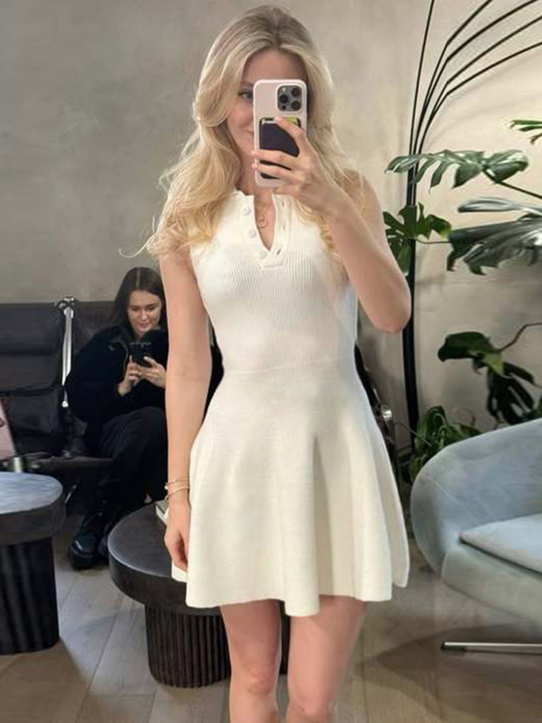 Ailin Collared A-Line Mini Dress