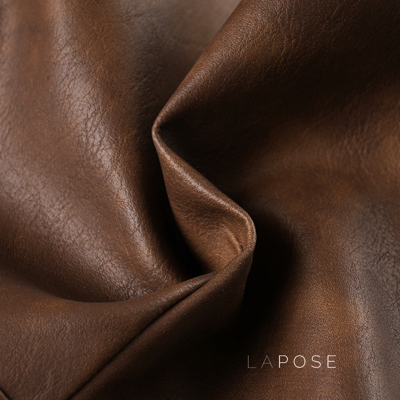 Ainslie Brown Faux Leather Biker Shorts [RG9FKNRK]