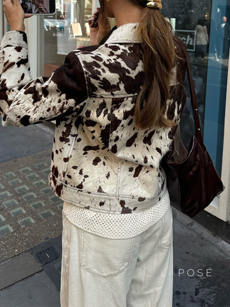 Aira Printed Lapel Jacket [MNRBKGDZ]