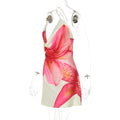Akari Floral Draped Halter Dress