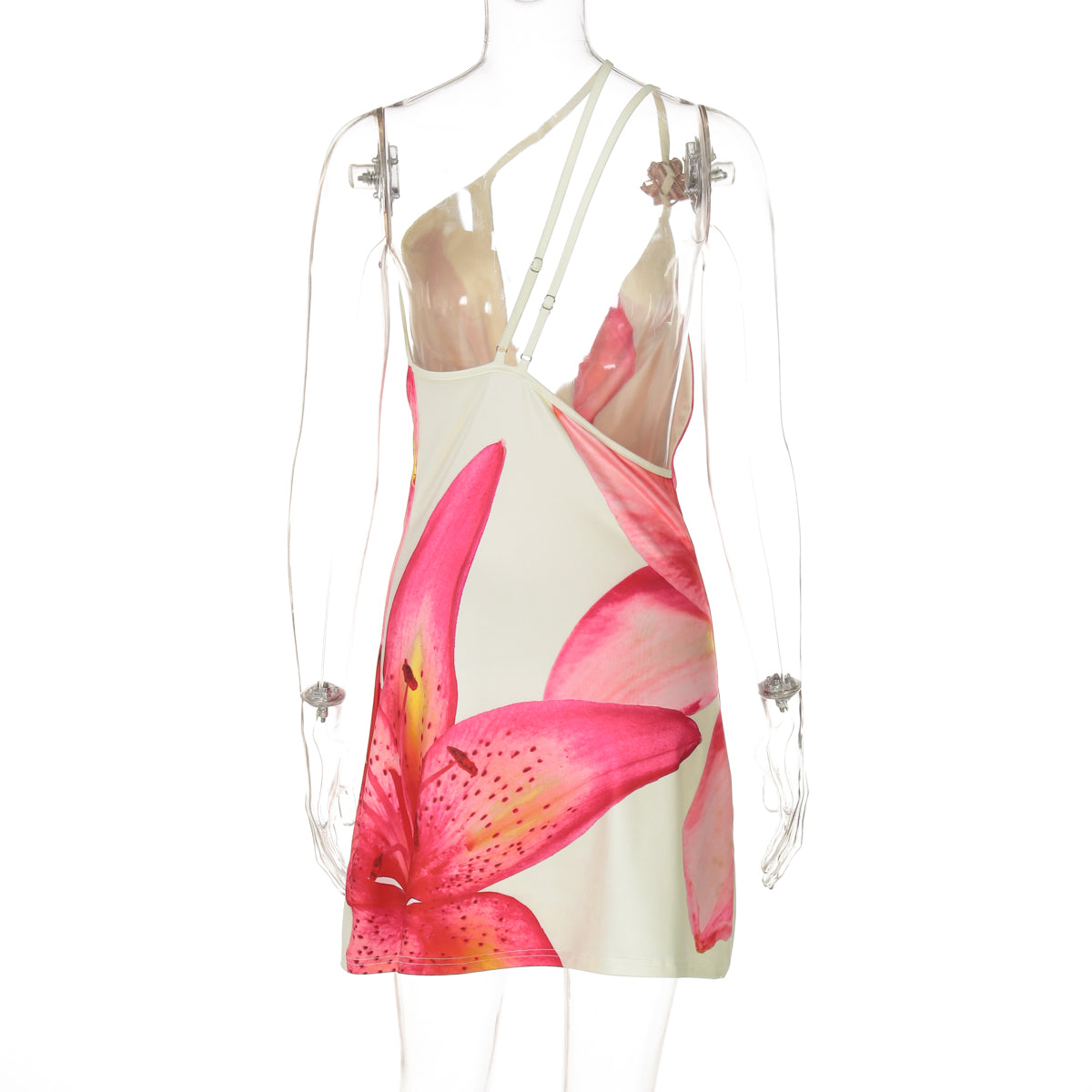 Akari Floral Draped Halter Dress
