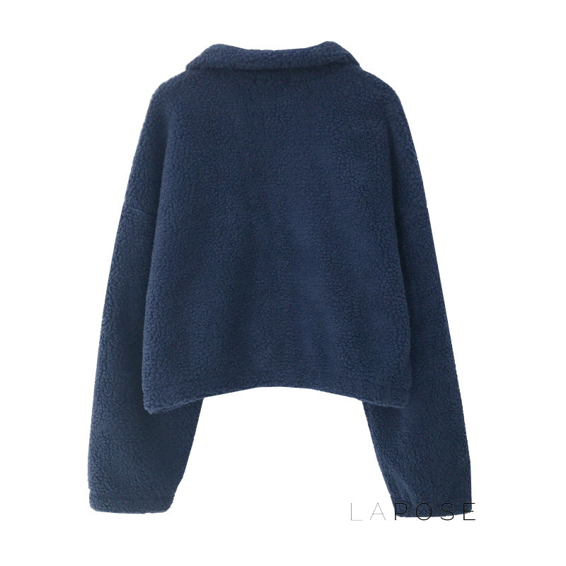 Akilah Cozy Stand Collar Cardigan [P909ASPR]