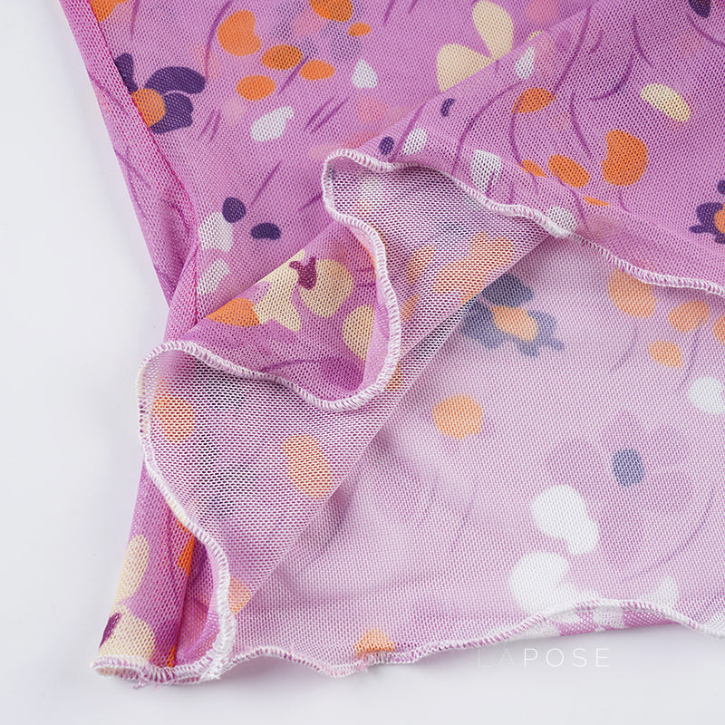 Akshara Floral Mesh Camisole