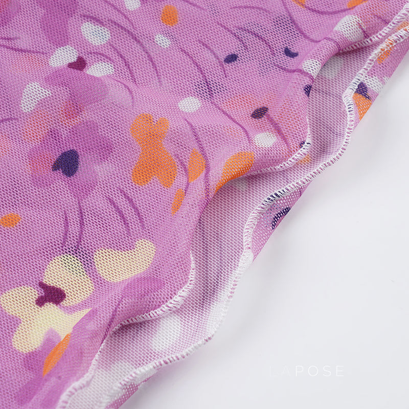 Akshara Floral Mesh Camisole