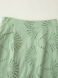 Alaura Green Embroidered Skirt Set [OB19SOP5]