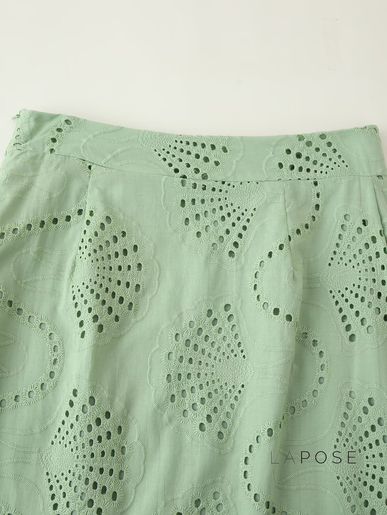 Alaura Green Embroidered Skirt Set [OB19SOP5]
