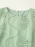 Alaura Green Embroidered Skirt Set [FUJ35ZTK]