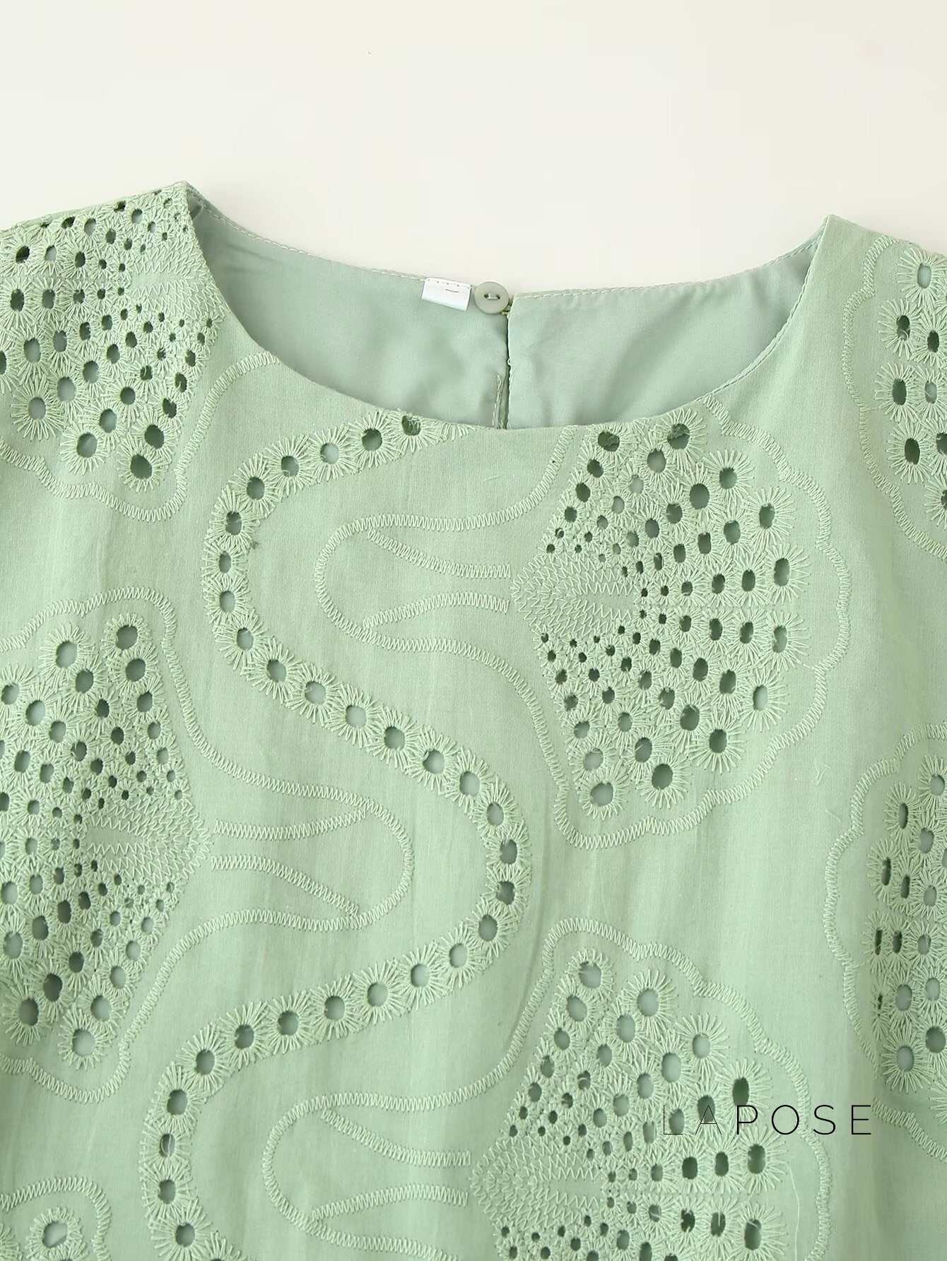 Alaura Green Embroidered Skirt Set [FUJ35ZTK]