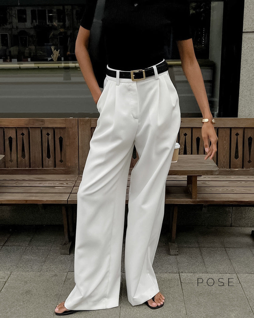 Alaura High-Waisted Straight Pants [BPOX512U]