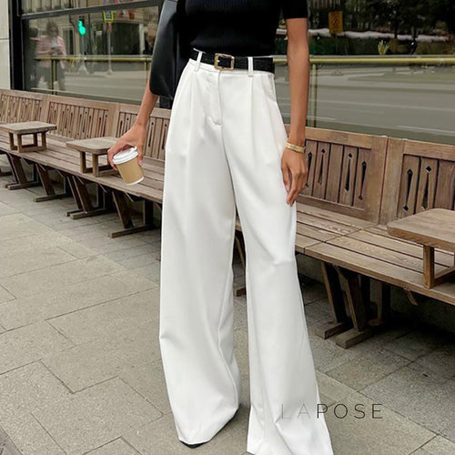 Alaura High-Waisted Straight Pants [S0WGTSY0]