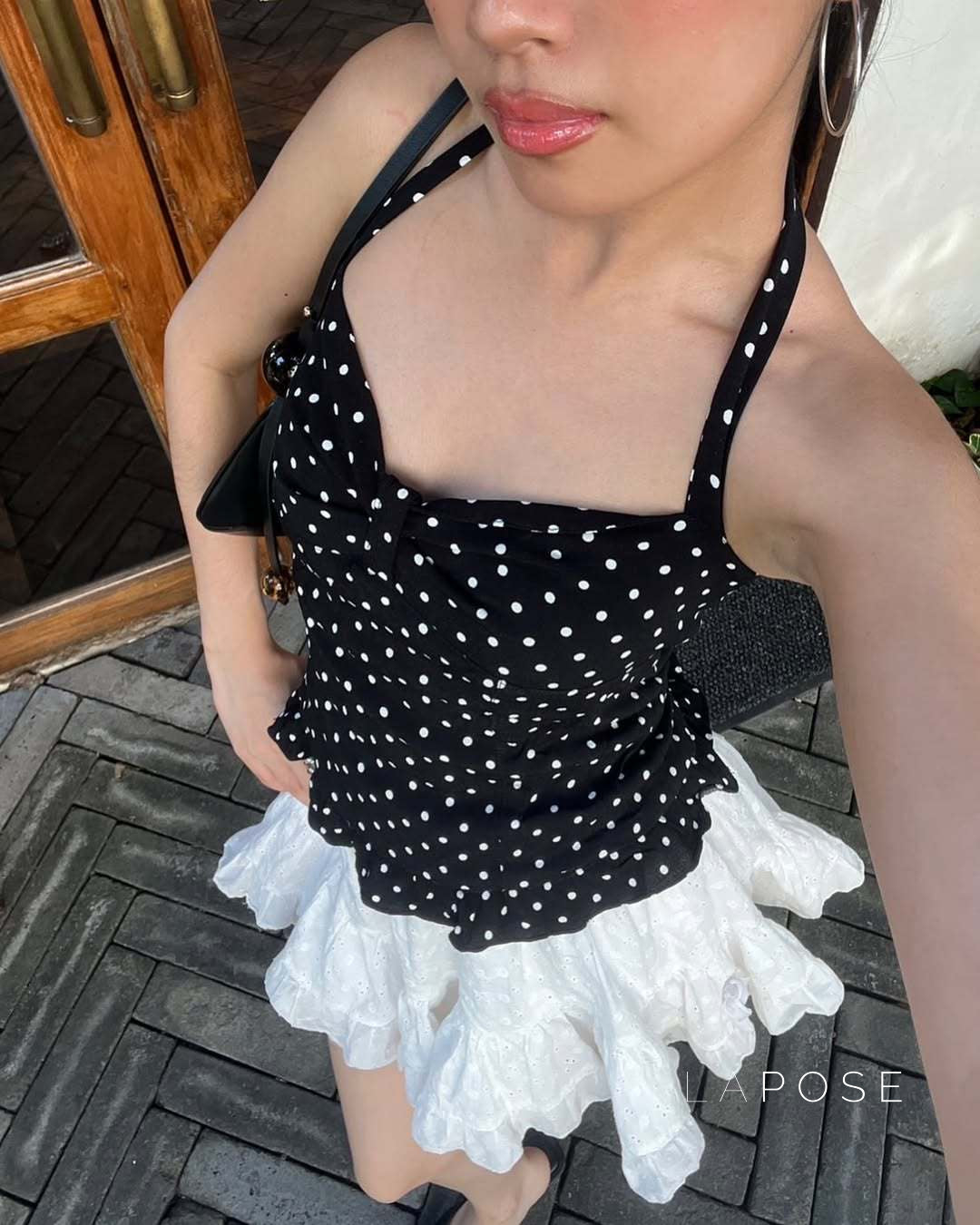 Alaura Polka Dot Halter Top [ZJWW6JVB]