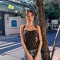 Alaura Polka Dot Halter Top [XV3U6HLN]