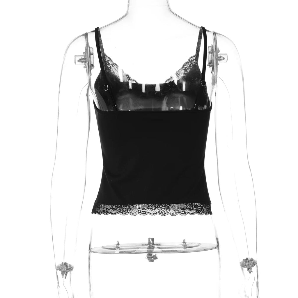 LaPose - Alayah Lace Trim Camisole Top