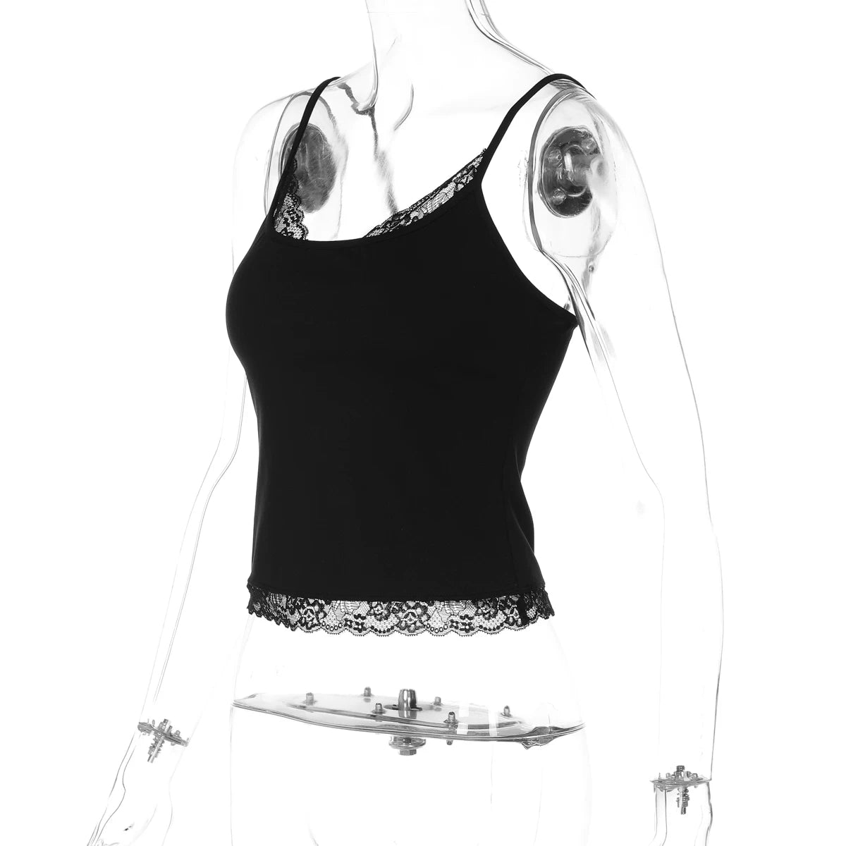 LaPose - Alayah Lace Trim Camisole Top