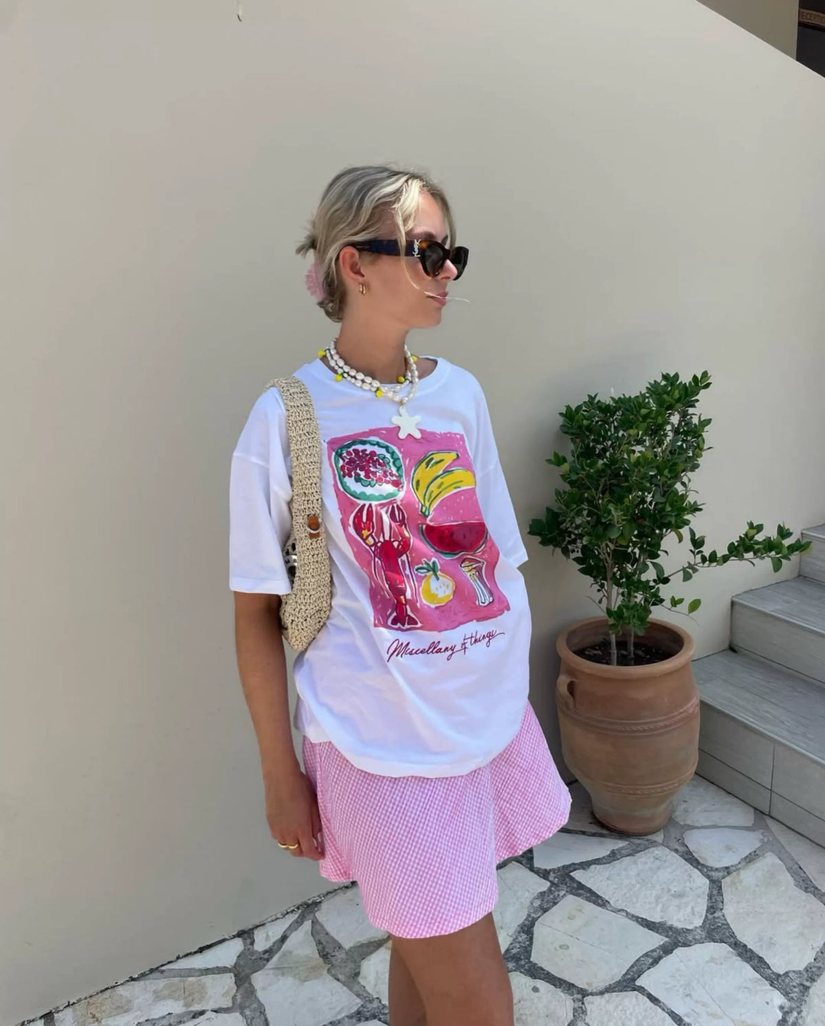 Alayna Vintage Lobster Graphic Tee