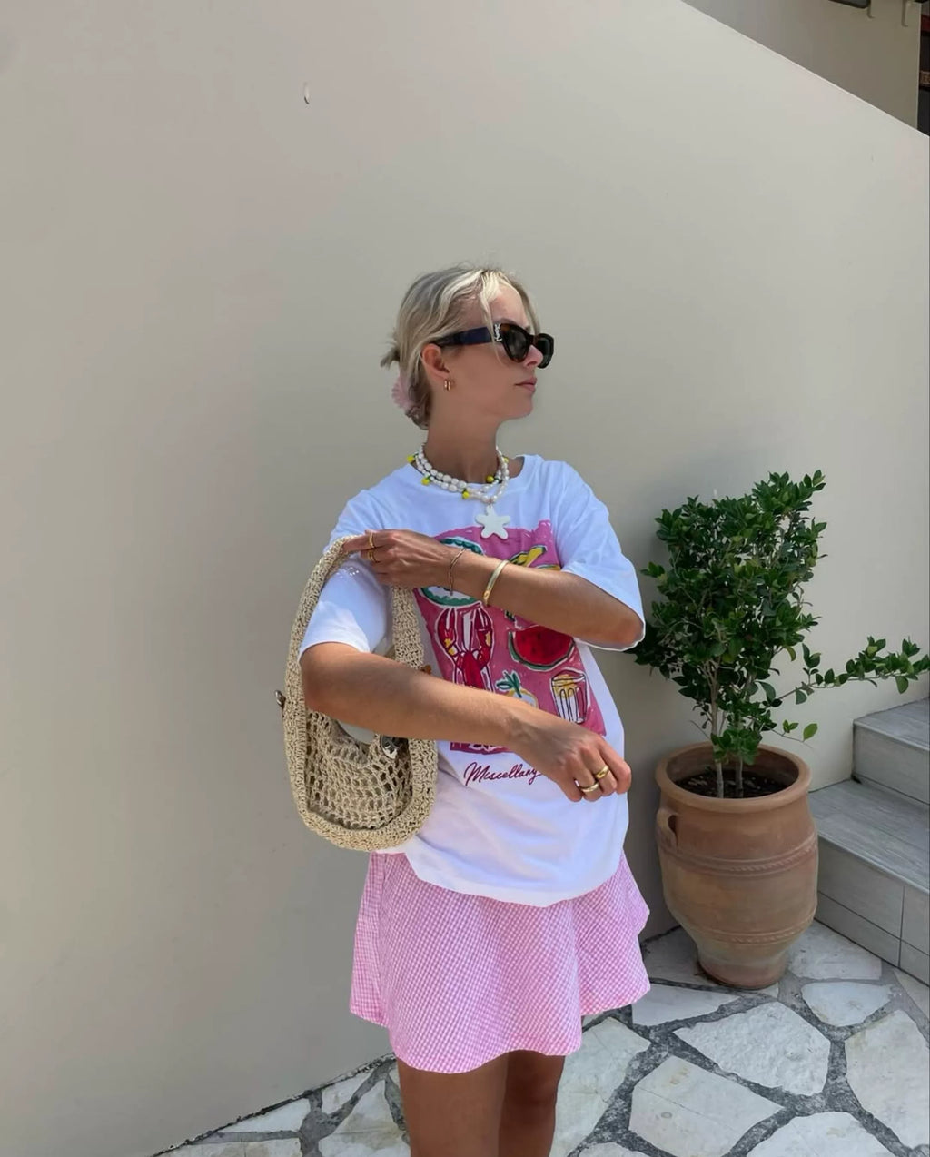 Alayna Vintage Lobster Graphic Tee