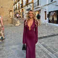 Alea Knit Bodycon Maxi Dress [MR65ZR22]
