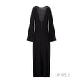 Alea Knit Bodycon Maxi Dress [J75F0M72]