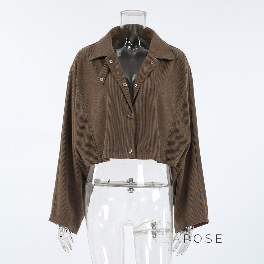 Aleeyah Cropped Corduroy Jacket [C0IC2GYG]