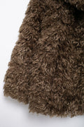 Alexzandria Lapel Faux Fur Jacket [XMBKV2P4]