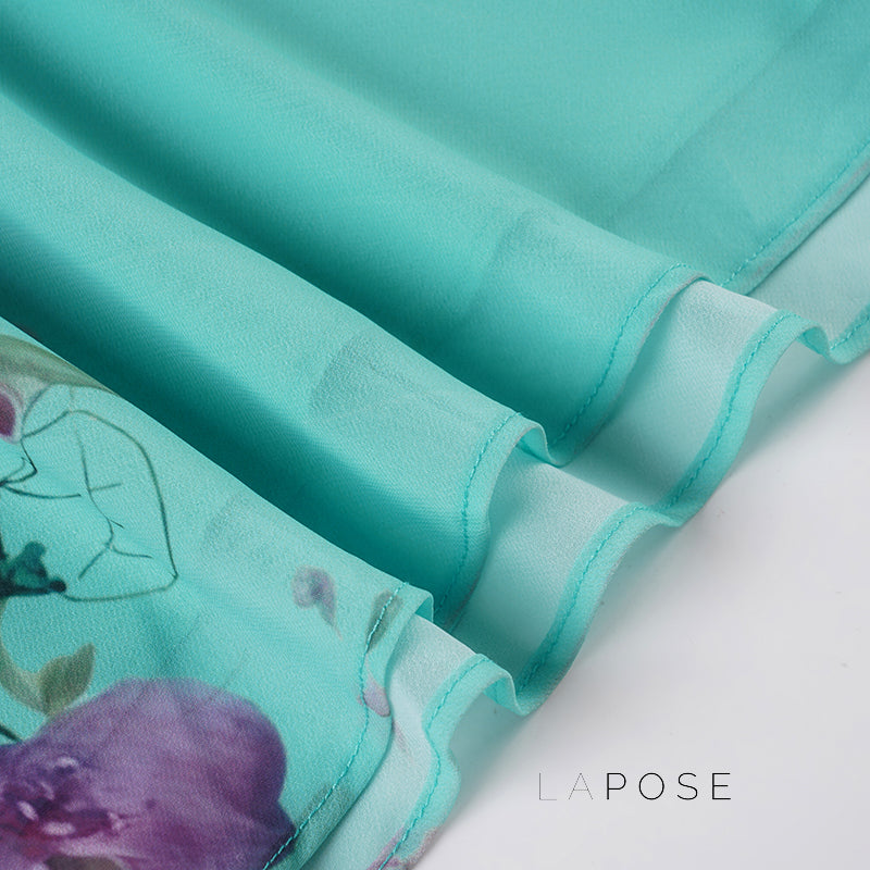 Aleya Green Floral Maxi Skirt [EJY04KK5]