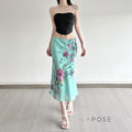 Aleya Green Floral Maxi Skirt [Y7QF4P3A]