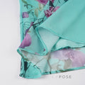 Aleya Green Floral Maxi Skirt [I4RSM2GW]