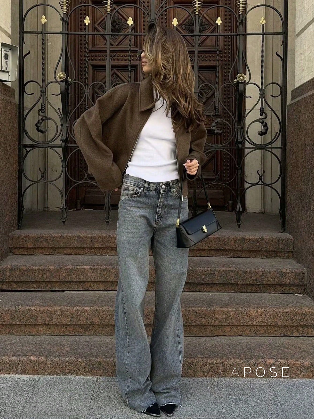 Alice Wide-Zip Wool Jacket [0VCQAMOS]