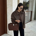 Alice Wide-Zip Wool Jacket [6QKRCPWZ]