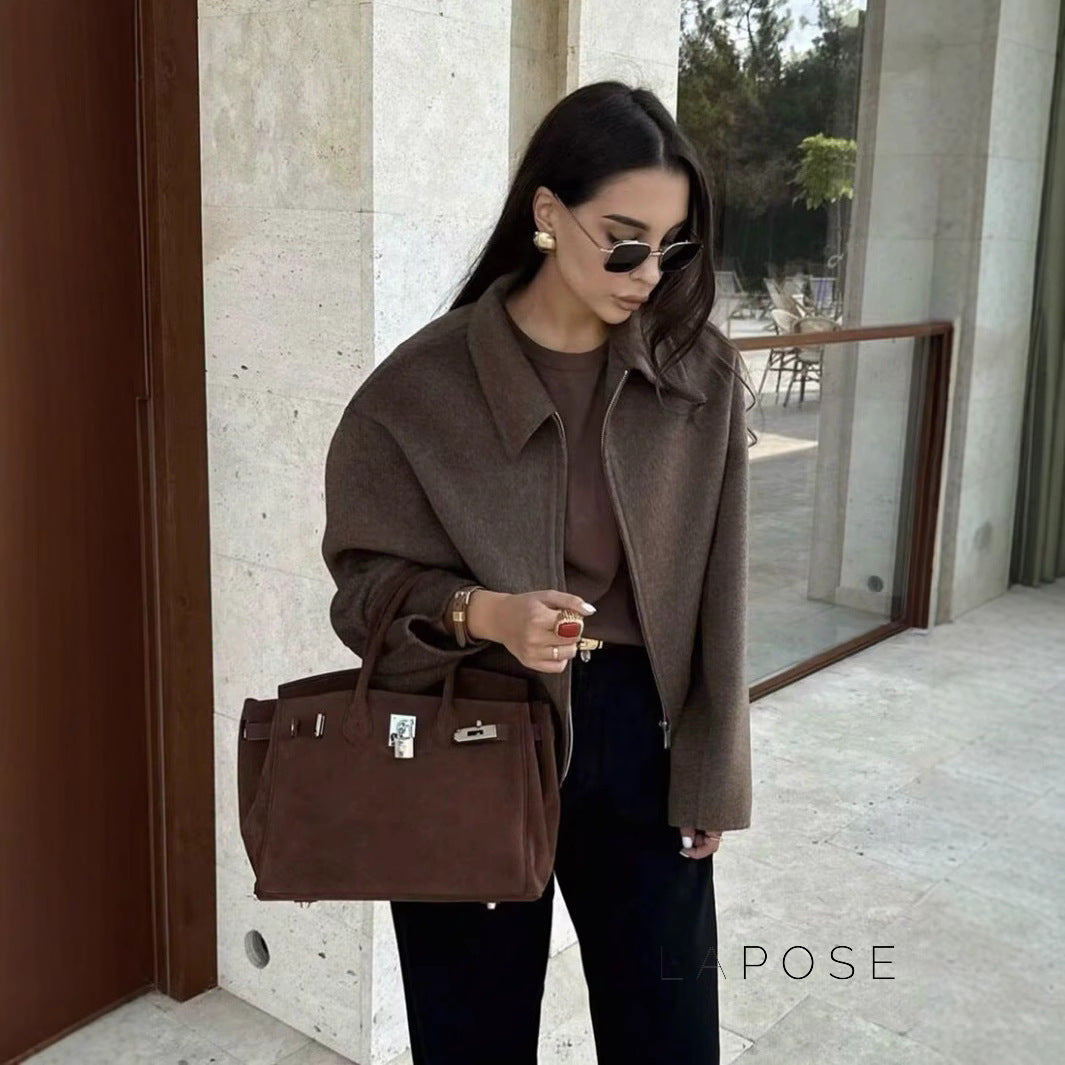 Alice Wide-Zip Wool Jacket [6QKRCPWZ]