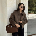Alice Wide-Zip Wool Jacket [IMSNAEUG]