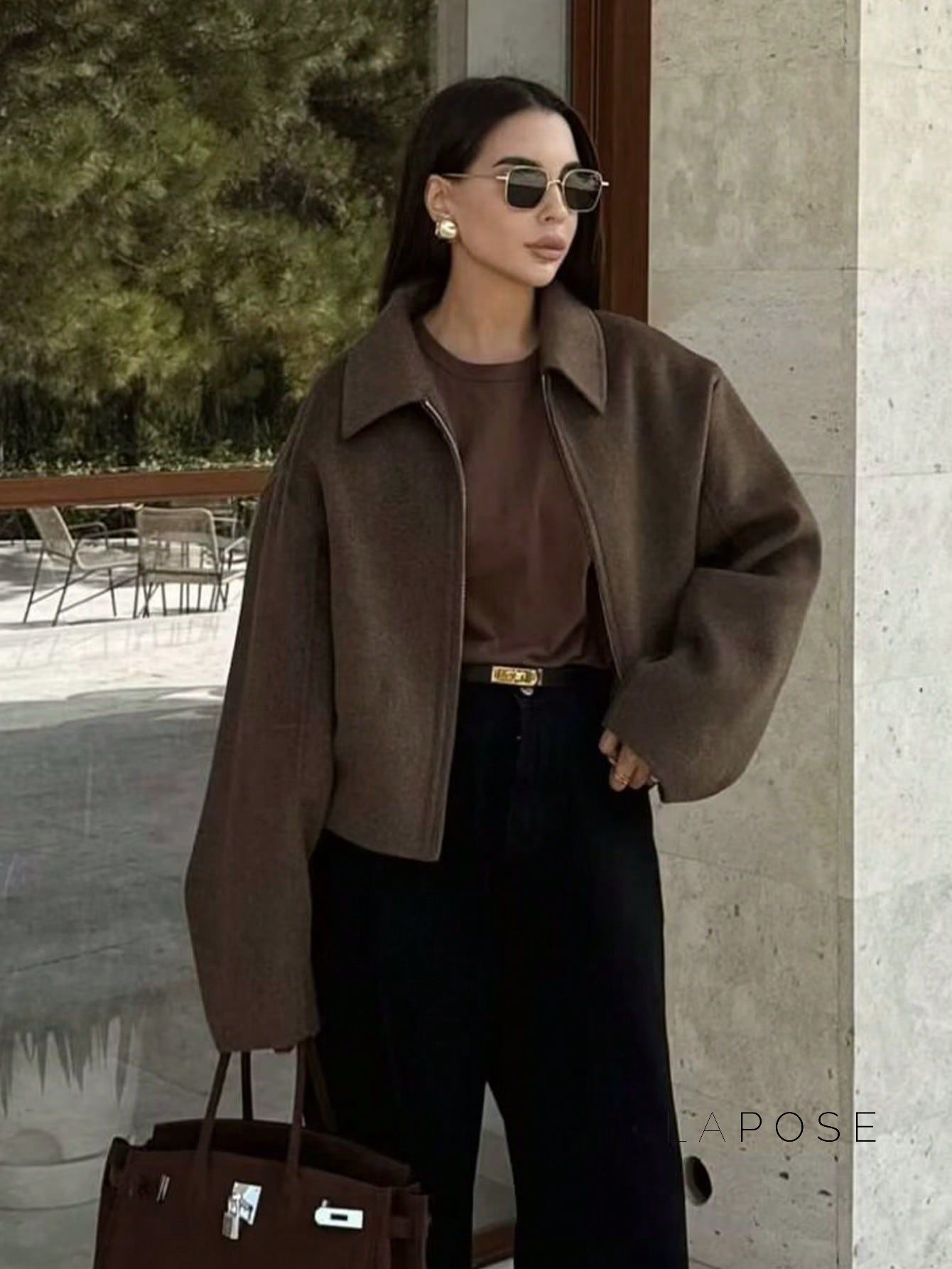 Alice Wide-Zip Wool Jacket [3HJ9Y482]