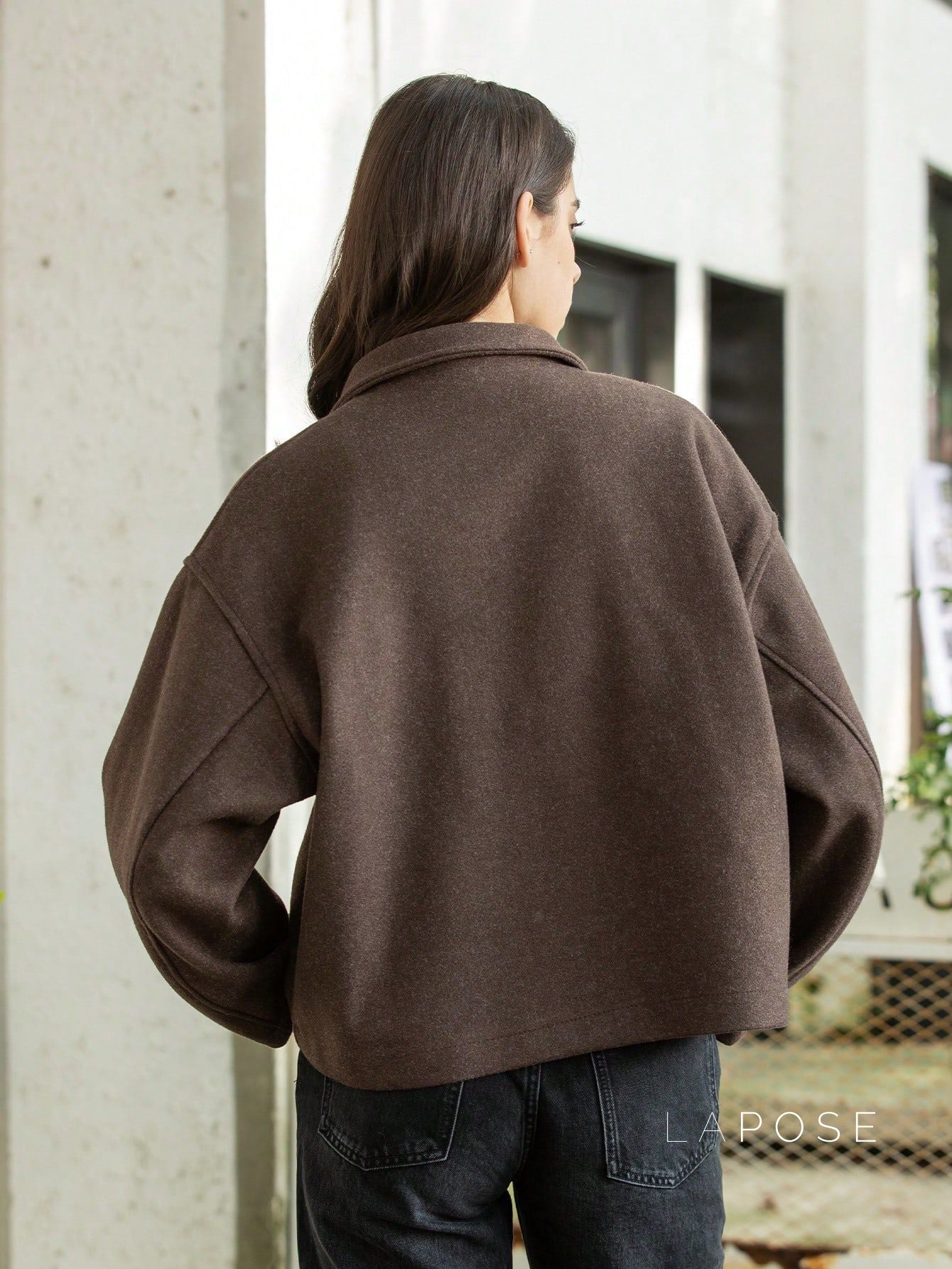 Alice Wide-Zip Wool Jacket [8WXDLDGT]
