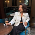Alicia Cropped Lapel Jacket [MRLMQ14Y]