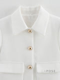 Alicia Cropped Lapel Jacket [HBHZ74NI]