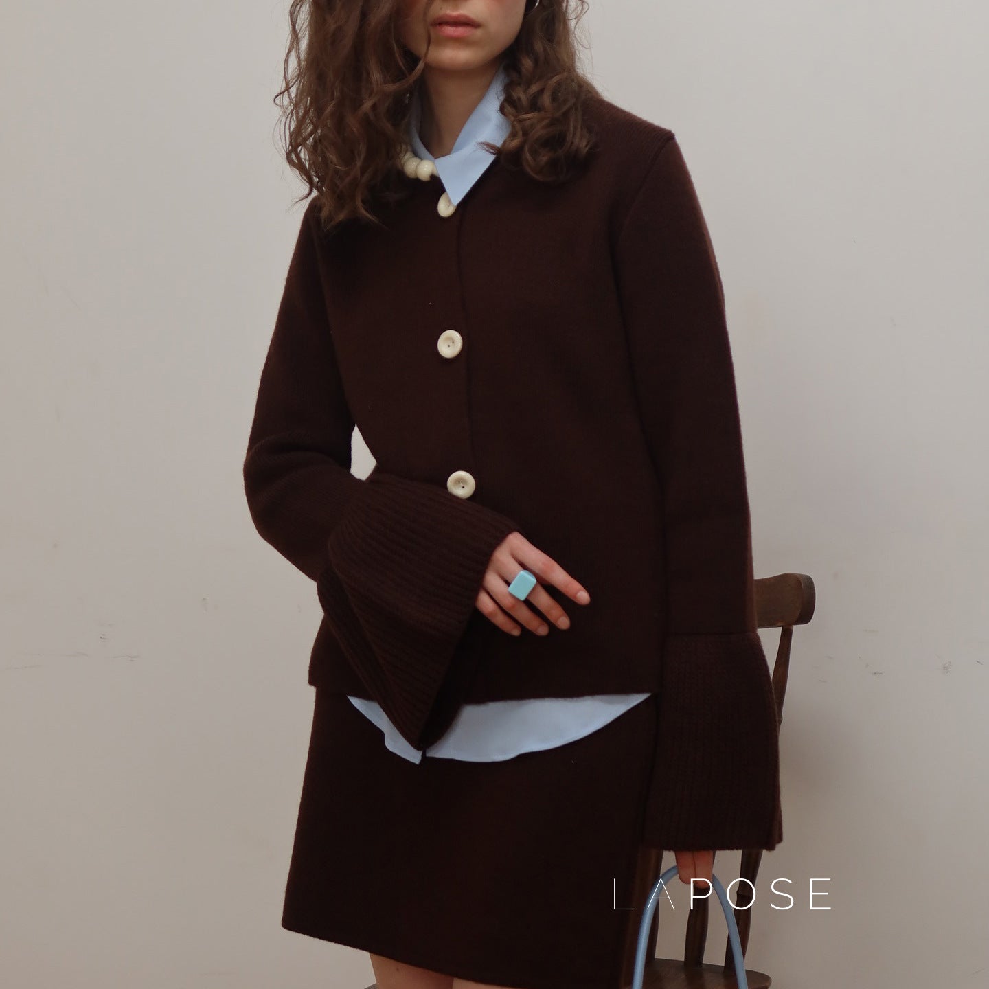 Alizah Bell Sleeve Knit Cardigan [DKUTISTV]