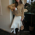 Alizah Bell Sleeve Knit Cardigan [7Z8DKPUR]